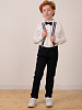 картинка Брюки трикотажные с регулятором талии для мальчика темно-синие от магазина Katasonov
